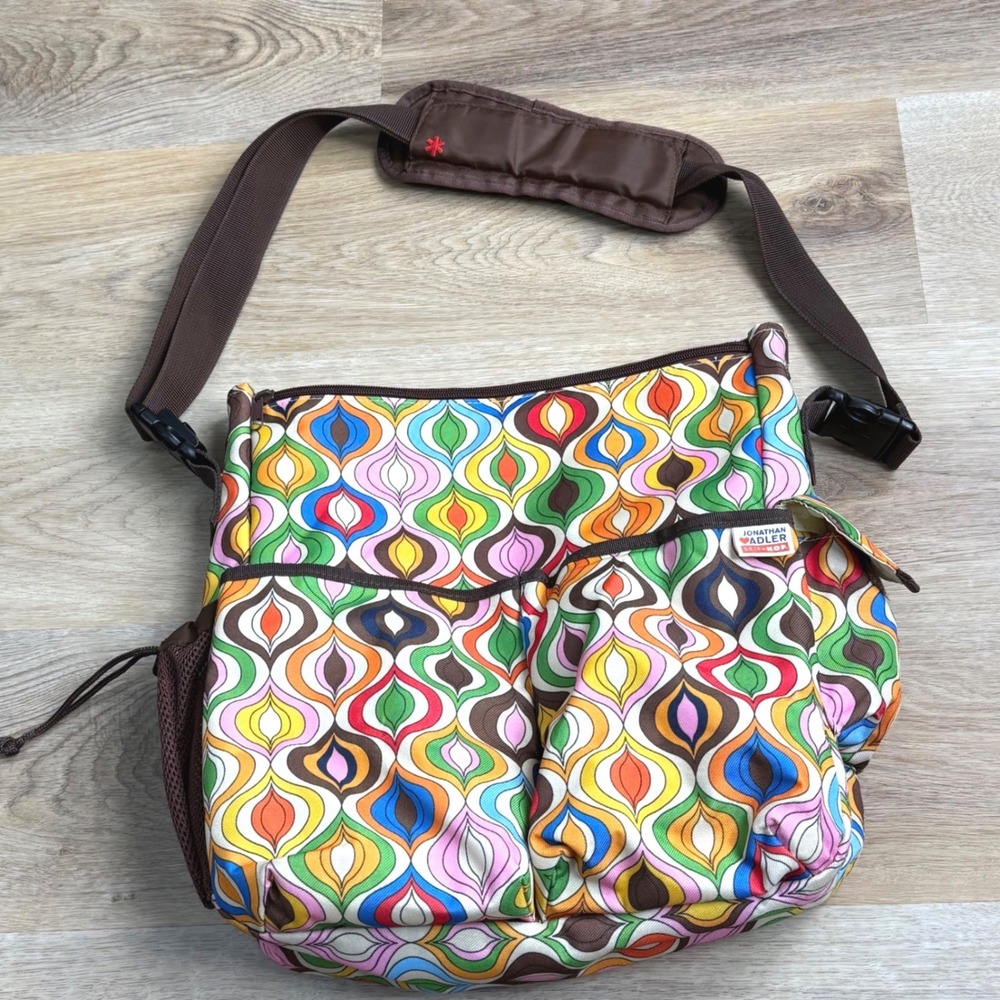 Skip Hop Jonathan Adler Duo Diaper Bag Large Retro Inspired Motherhood Maternity